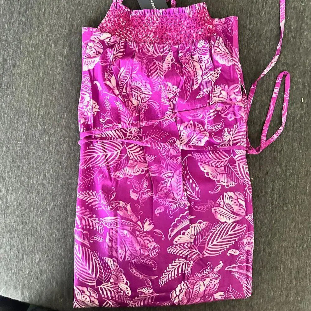 french connection Zoya Orliana Poplin Smock Sundress pink